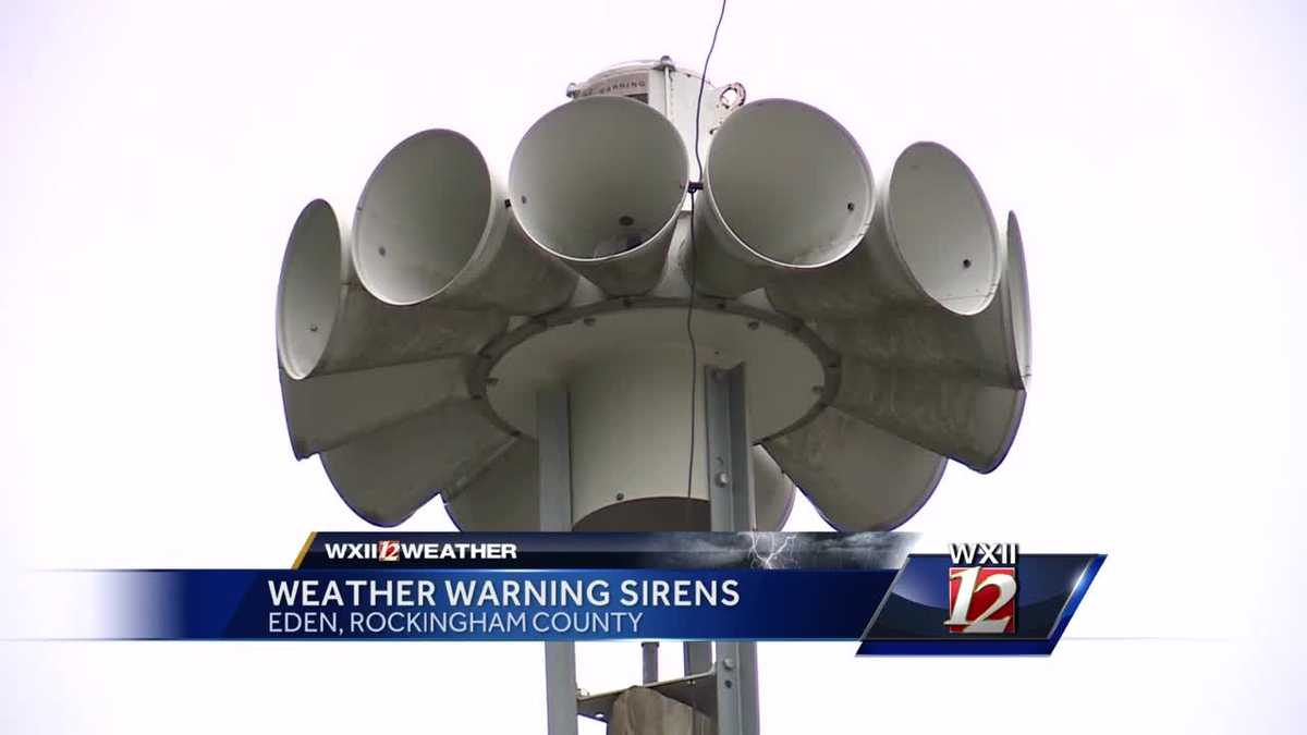 When do weather warnings siren?