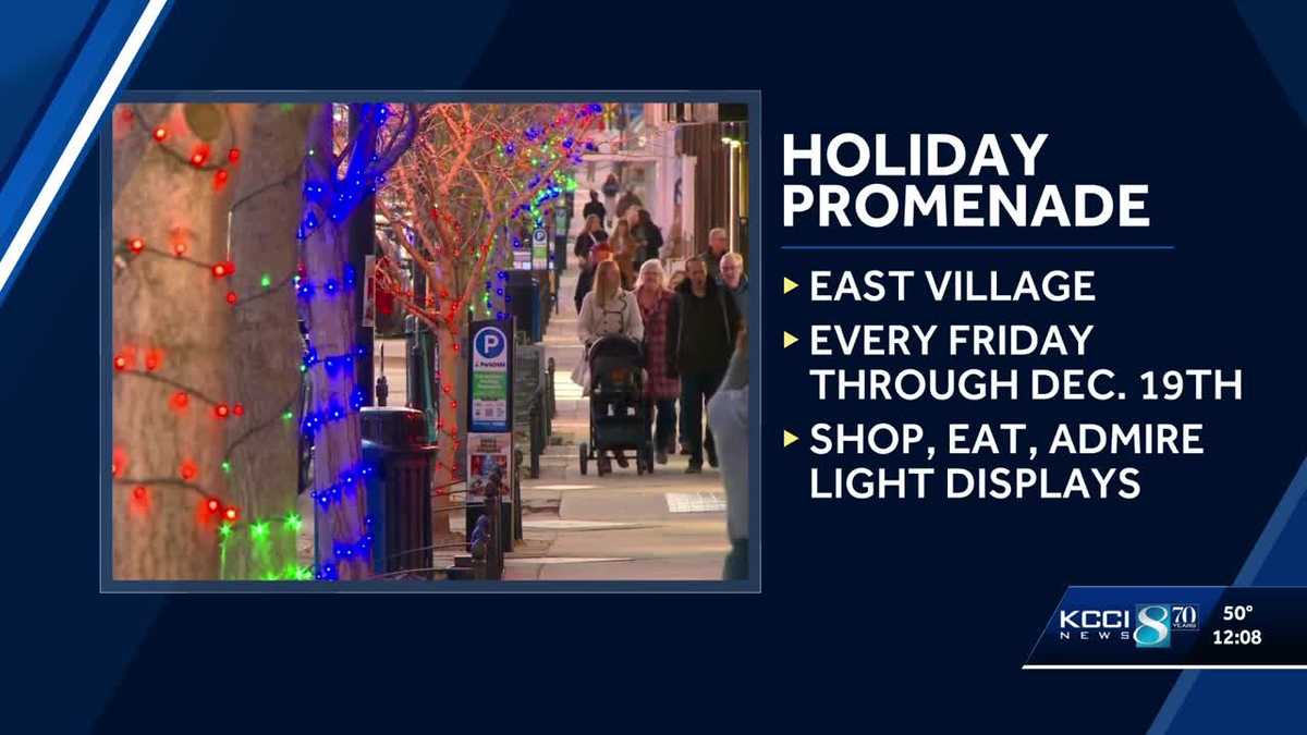 'Tis the season: Holiday Promenade takes over East Village in Des Moines for five weeks