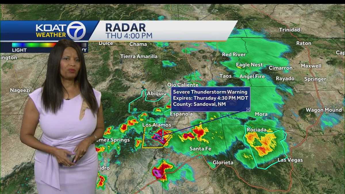 Isolated storms with impact wind for some in New Mexico