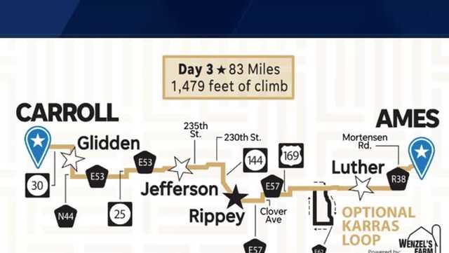 RAGBRAI day 3: Carroll to Ames route, things to do - Vimarsana News