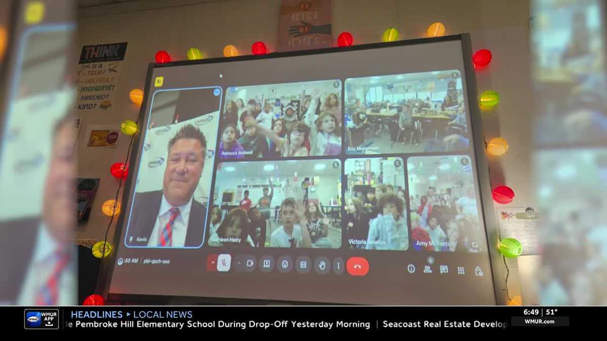WMUR's Kevin Skarupa visits Maple Wood Elementary in Somersworth