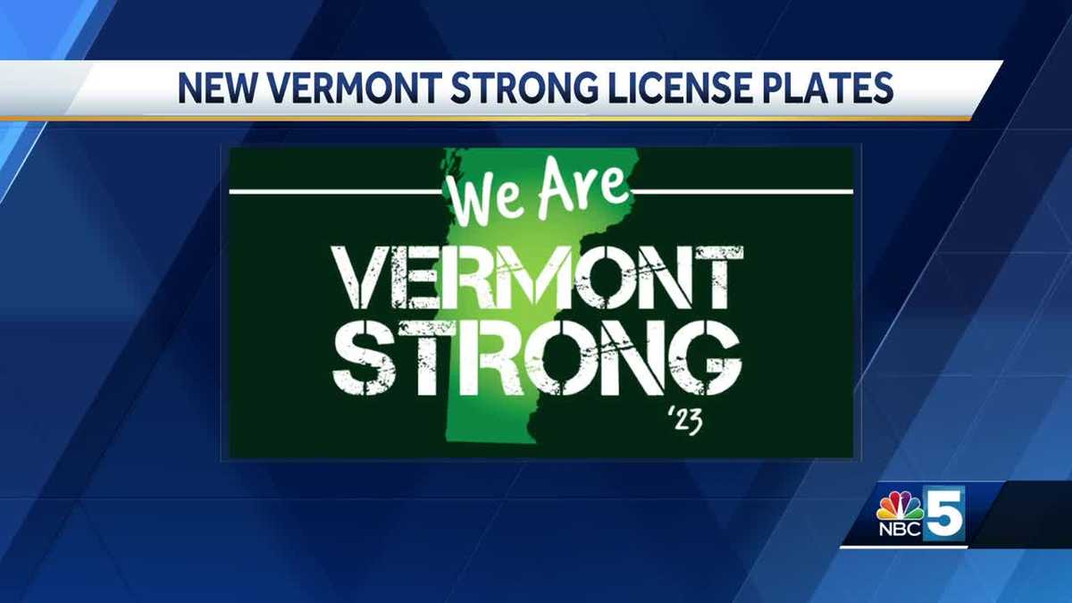 Vermont Strong license plates go on sale Monday