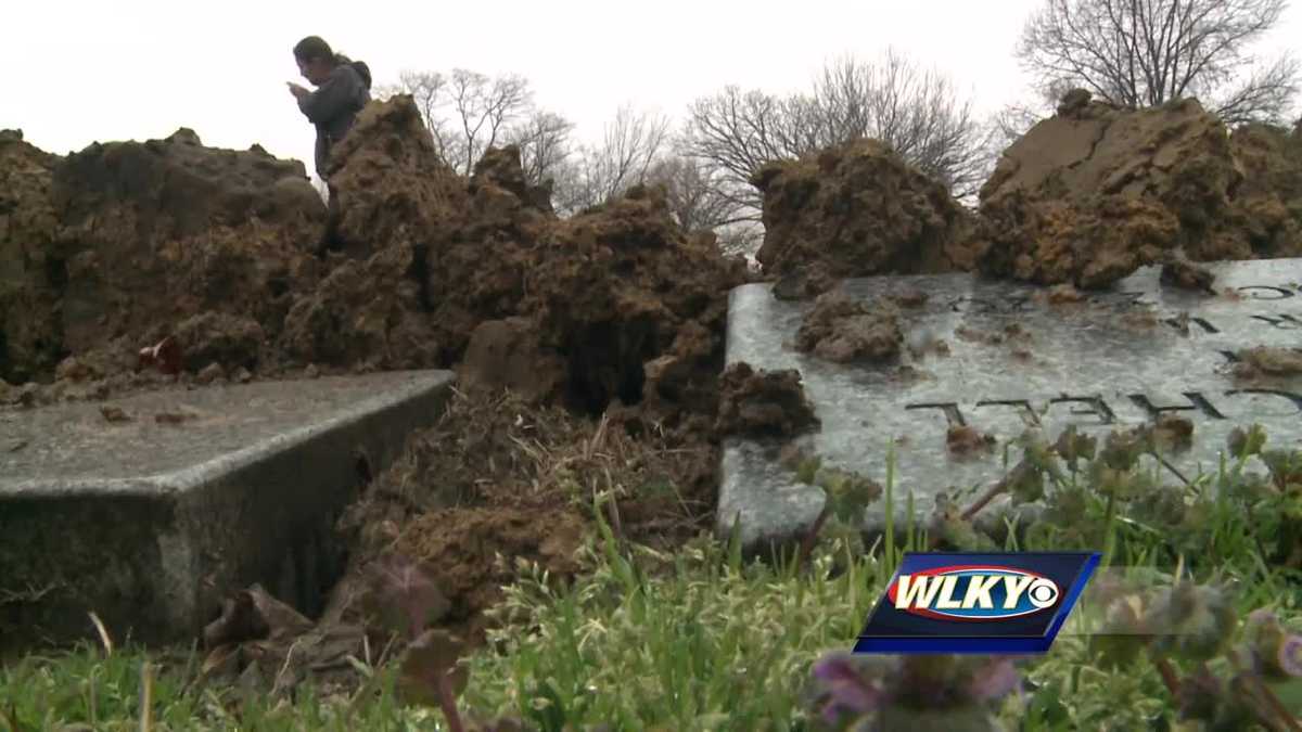 Tombstones desecrated over weekend at St. Stephens Cemetery