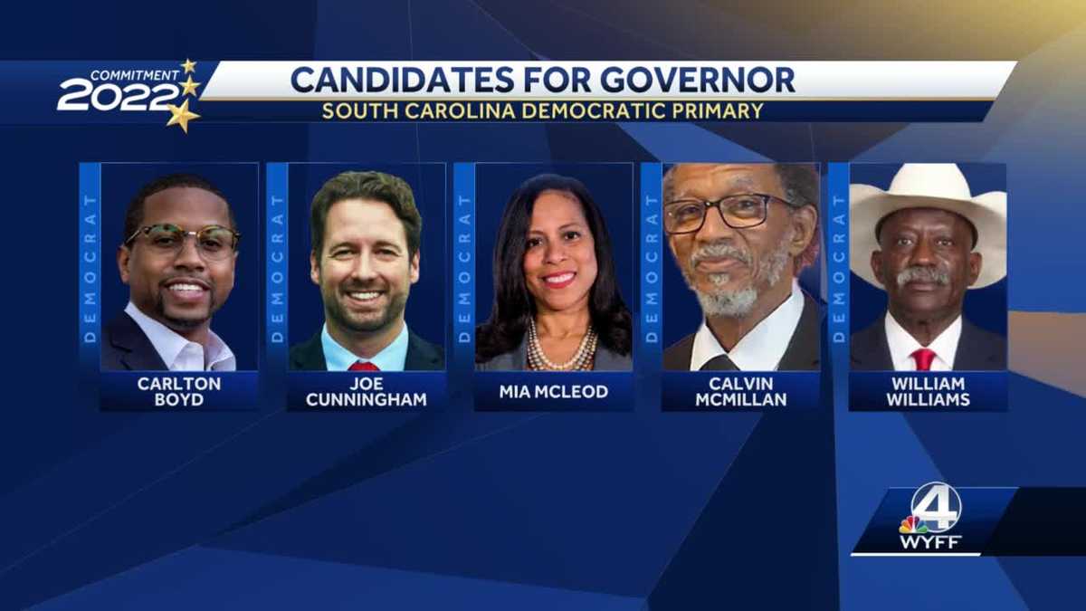 5 candidates running for Democratic nomination in SC governor's race