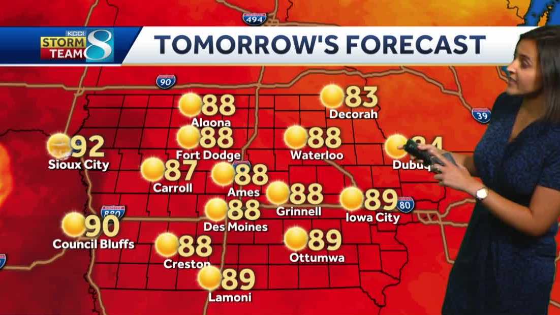 Plentiful sunshine in central Iowa