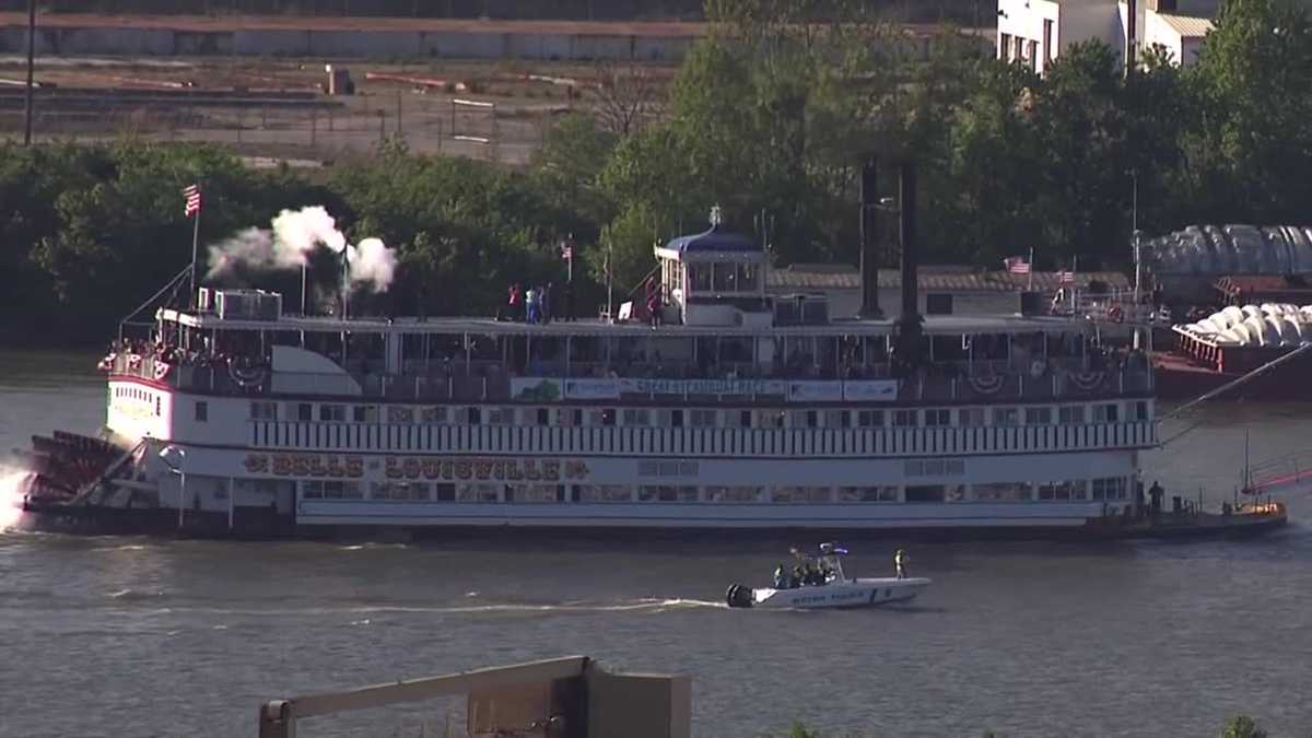 Belle of Louisville comes from behind to win 2023 Great Steamboat Race