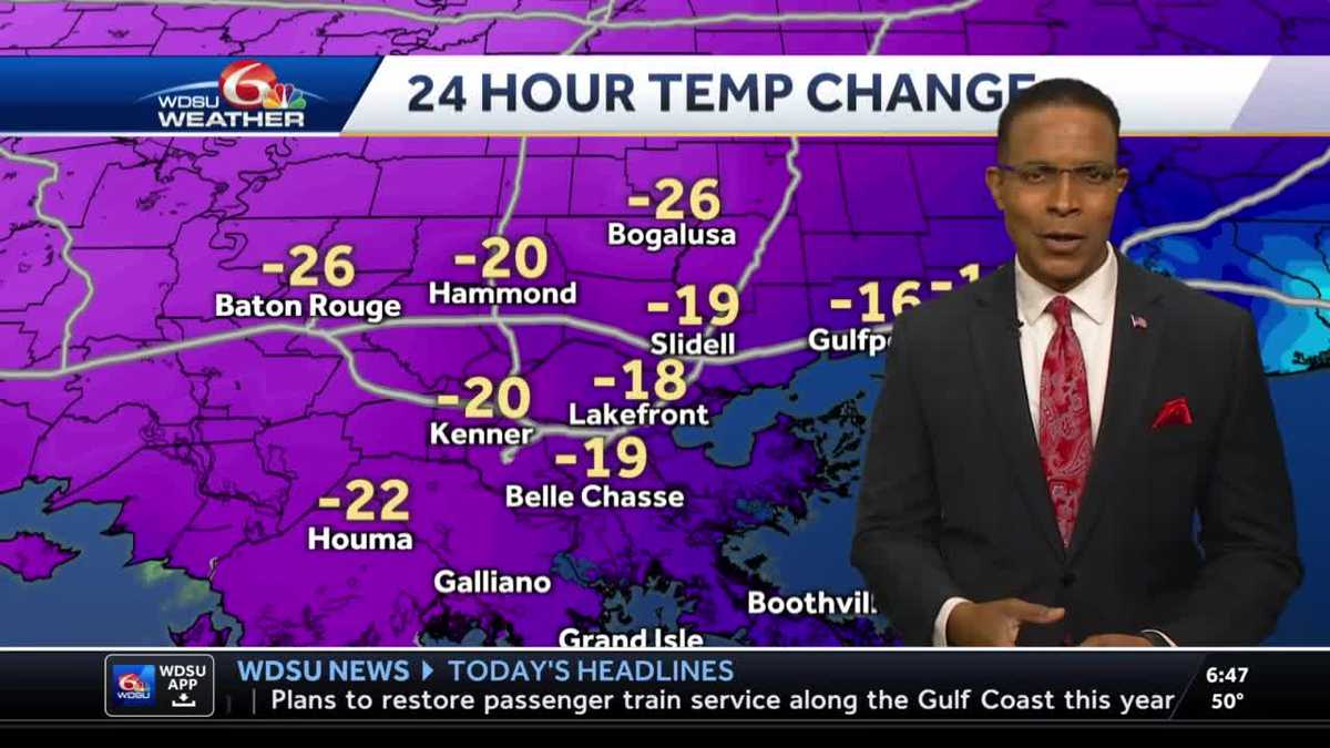 A mostly sunny and chilly Friday
