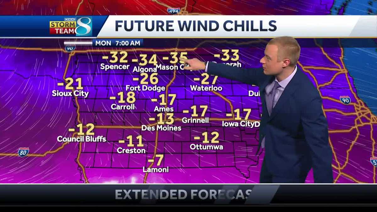 Iowa Weather: Dangerous wind chills moving in this week