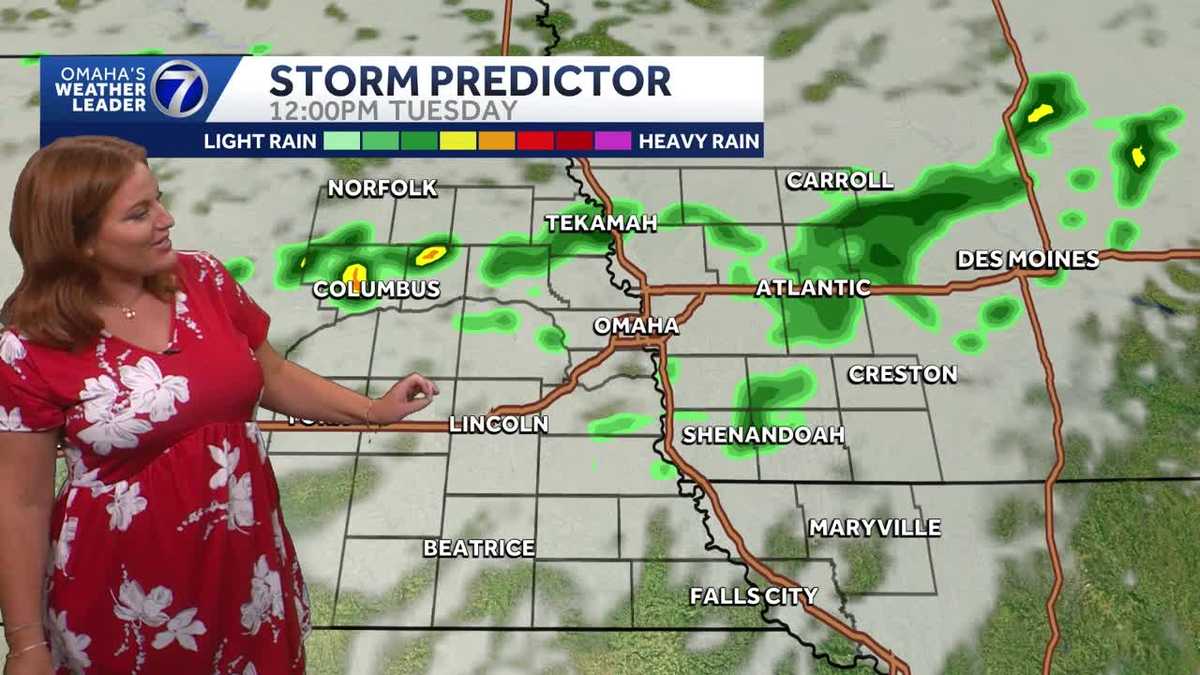 Hot start to the week, few chances for storms in Omaha area