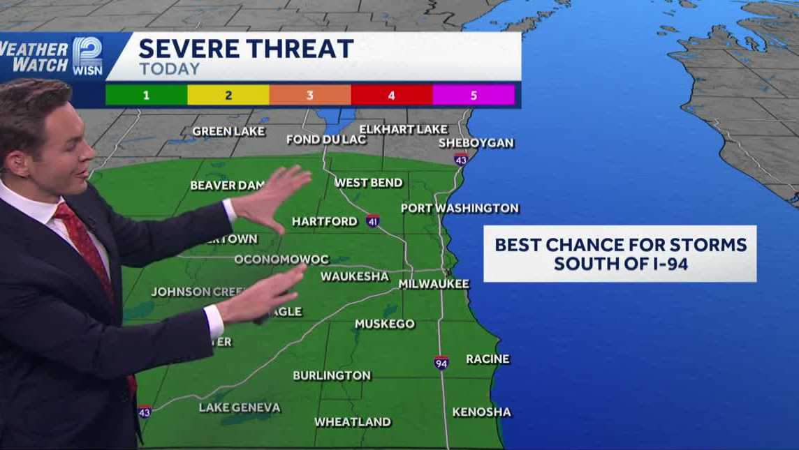 SE Wisconsin storms Monday with highs in the mid-to-upper 70s