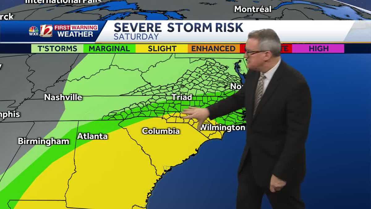 WATCH: Weekend rain threat includes the chance for severe storms