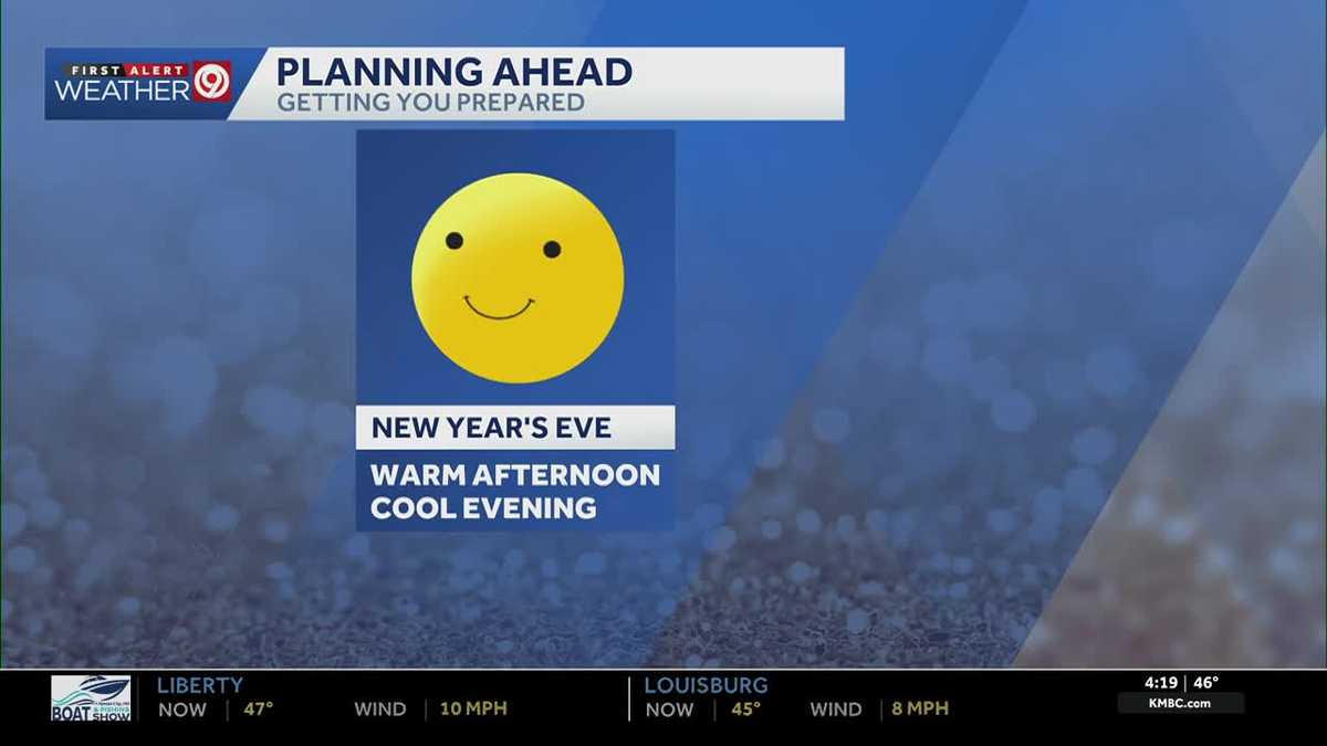 Kansas City weather: Sunny New Year's Eve ahead; cooler evening temperatures