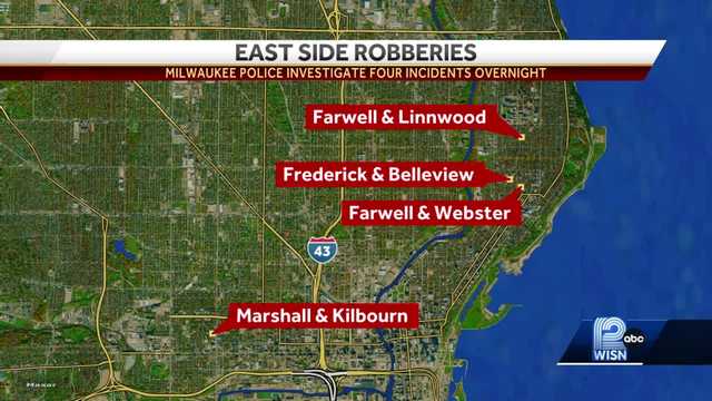 Milwaukee police respond to 3 armed robberies in 8 minutes on city's east side - Vimarsana News