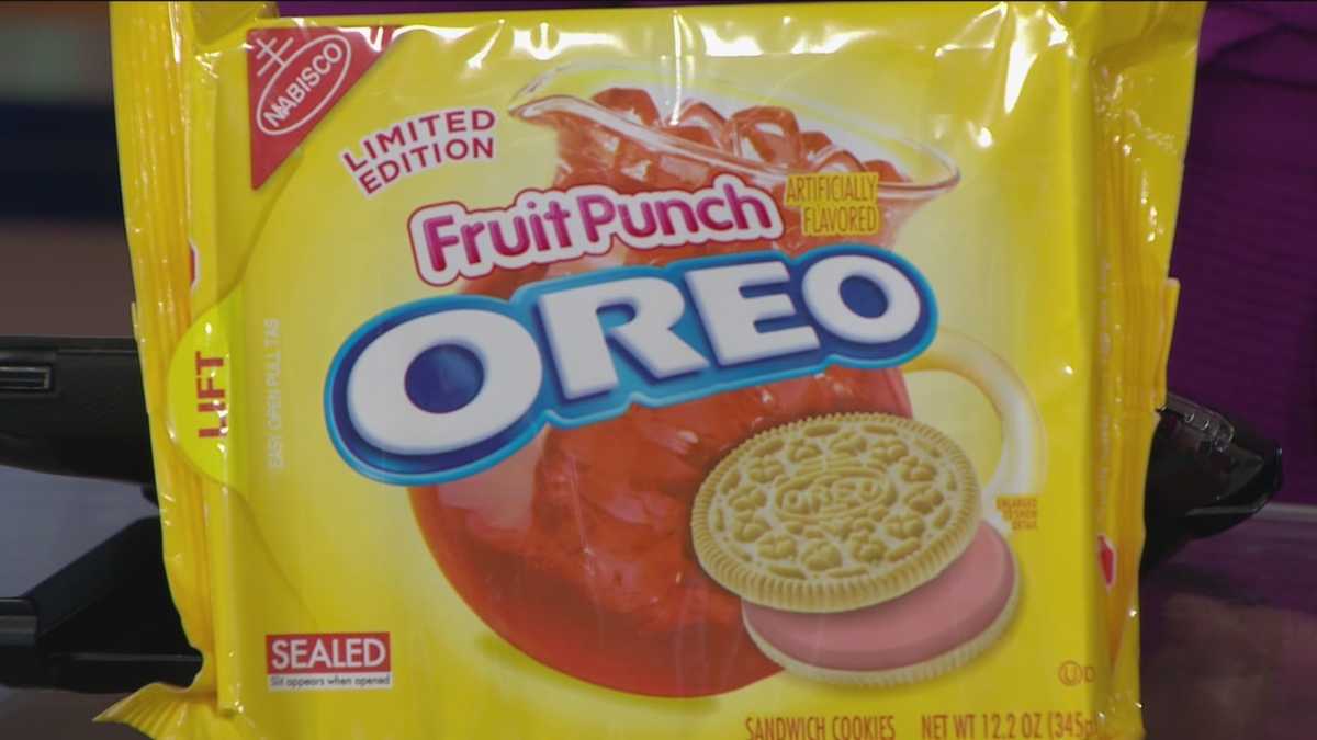 Yes, Fruit Punch Oreos are here