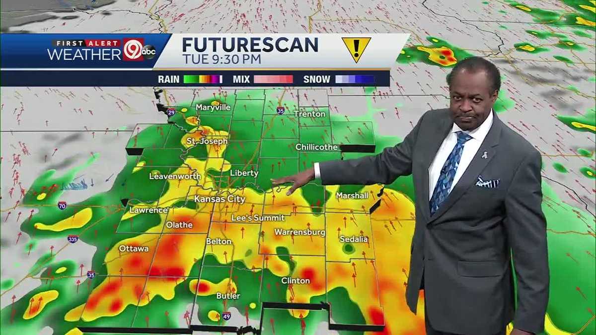 Rain continues Tuesday night into Wednesday