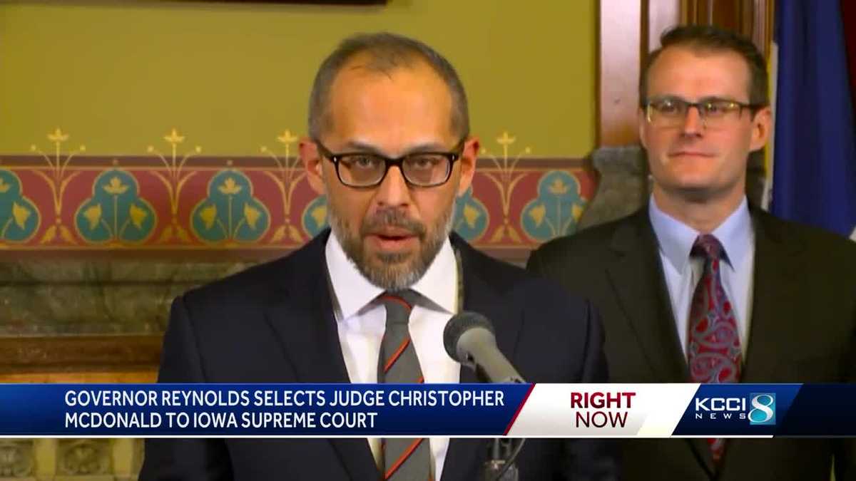 Gov. Reynolds announces Iowa Supreme Court replacement