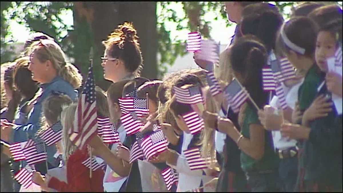 Kansas City lines streets for firefighter's funeral procession
