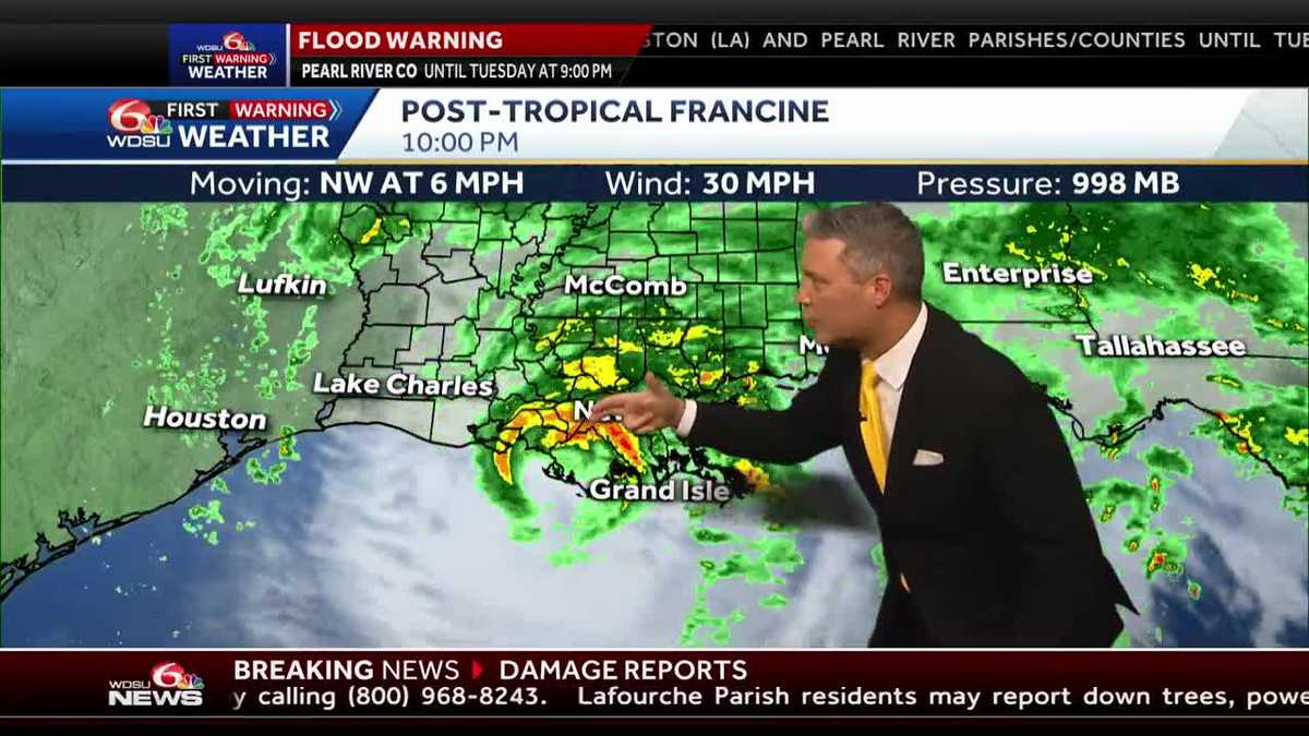 New Orleans weather forecast how hot will it get chance of rain