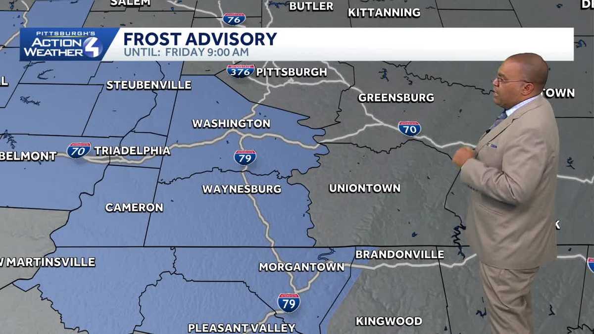 Pittsburgh: Frost Advisory for some in Western PA for Friday