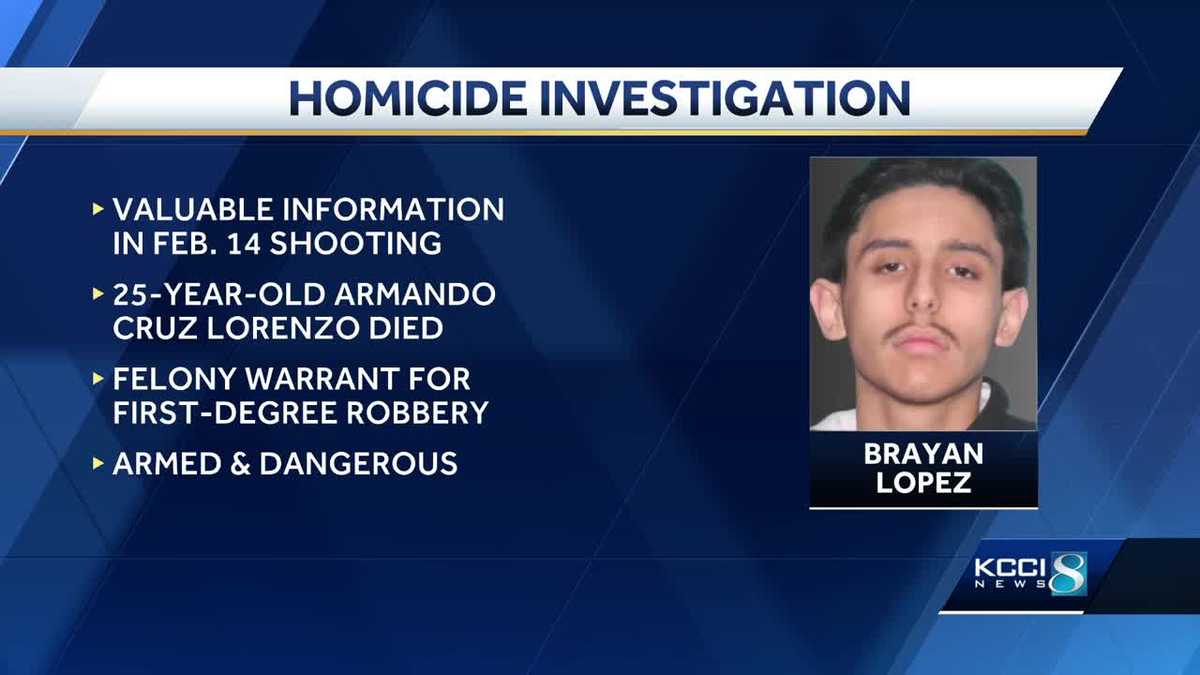 Des Moines police searching for man with information about murder - KCCI