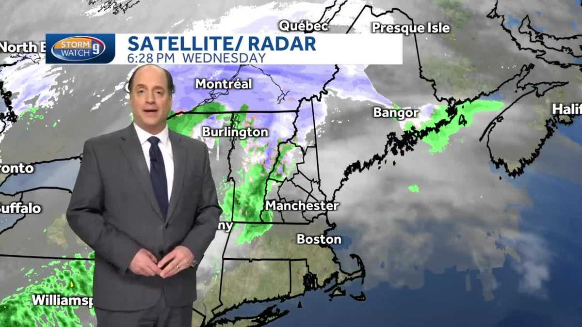 Update: Showers overnight before temperatures cool