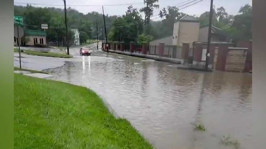 Washington residents worry as flash flooding damages street twice in two days