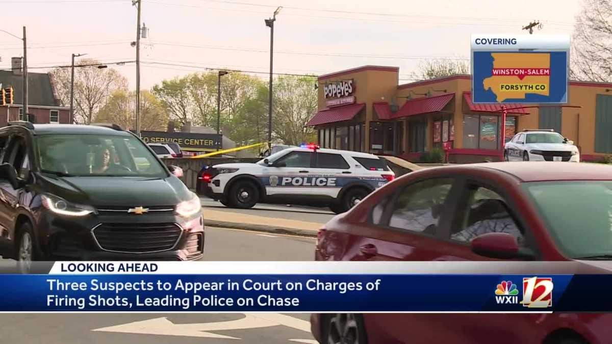 North Carolina: 3 men arrested after and leading officers on chase ...