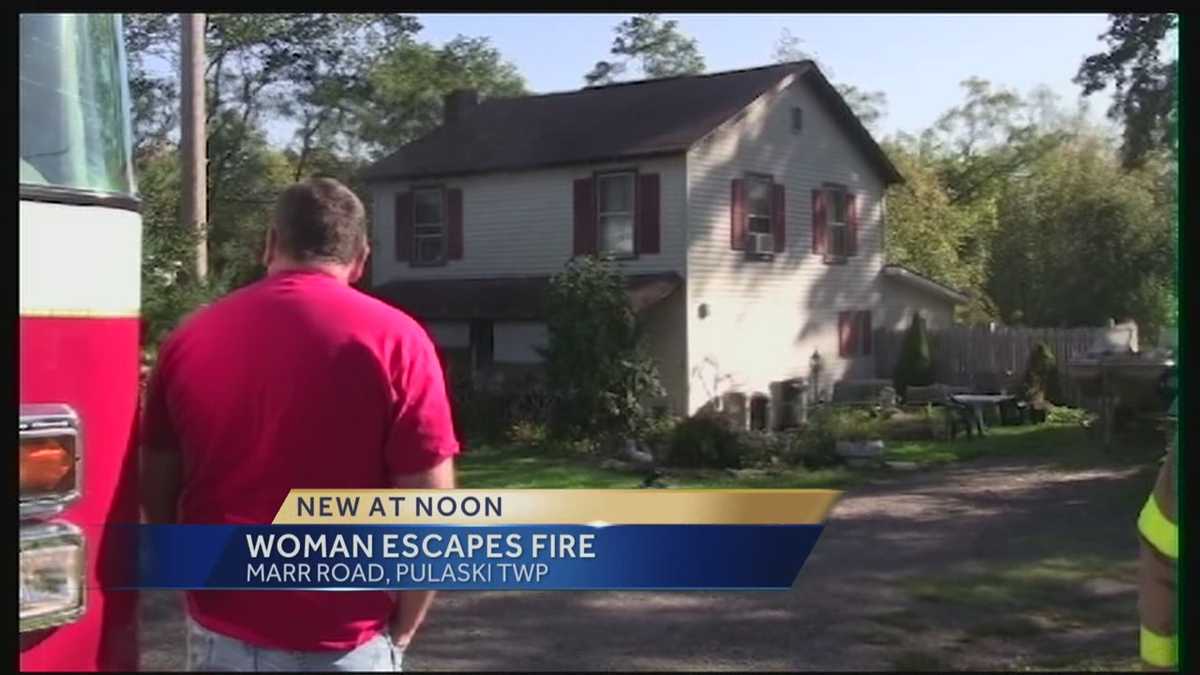 Woman escapes house fire in Pulaski Township
