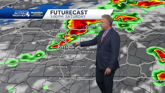 Severe storms on the way for Pittsburgh Saturday