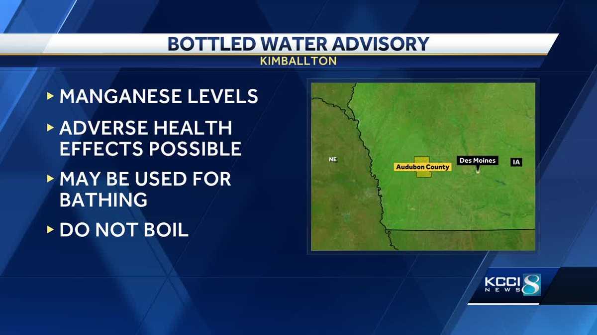 Bottled water advisory issued for Kimballton