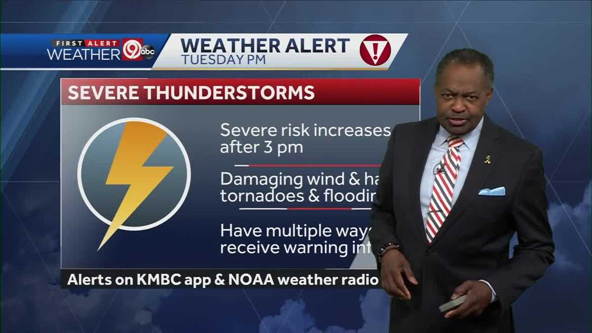 KANSAS CITY WEATHER: Storms possible late Monday; severe storms ...