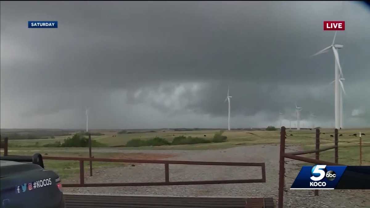 Oklahoma weekend storms include two tornadoes, straight line wind