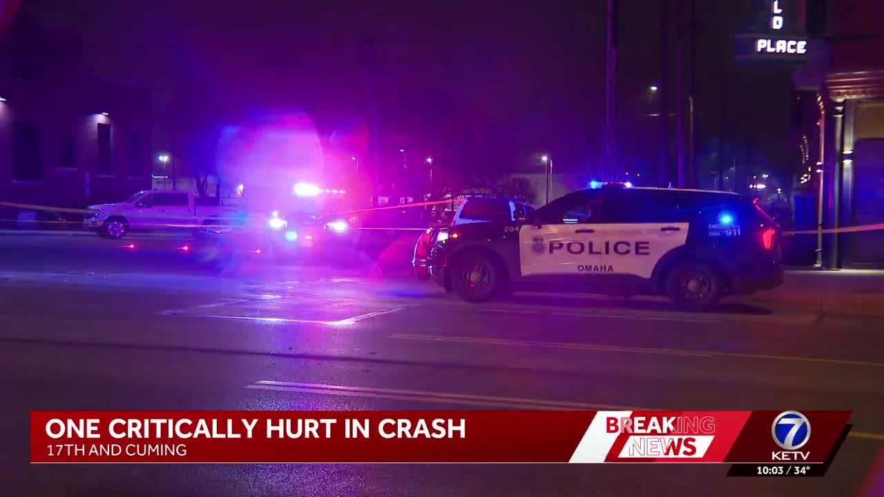 Omaha crash sends one person to the hospital with critical injuries