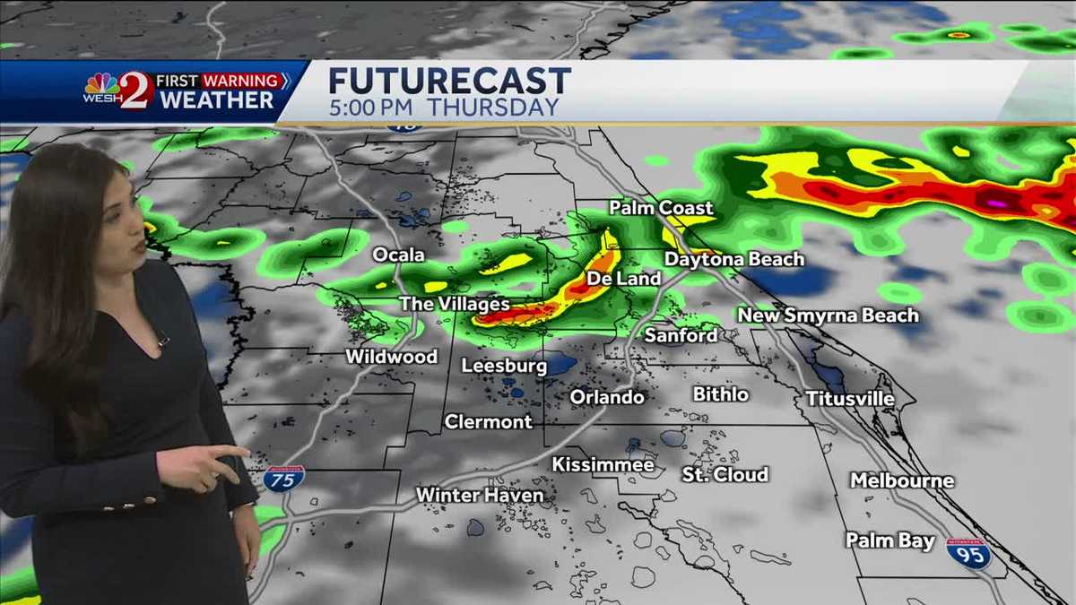 Impact Weather Today: Strong Storms in Central Florida Through 8pm