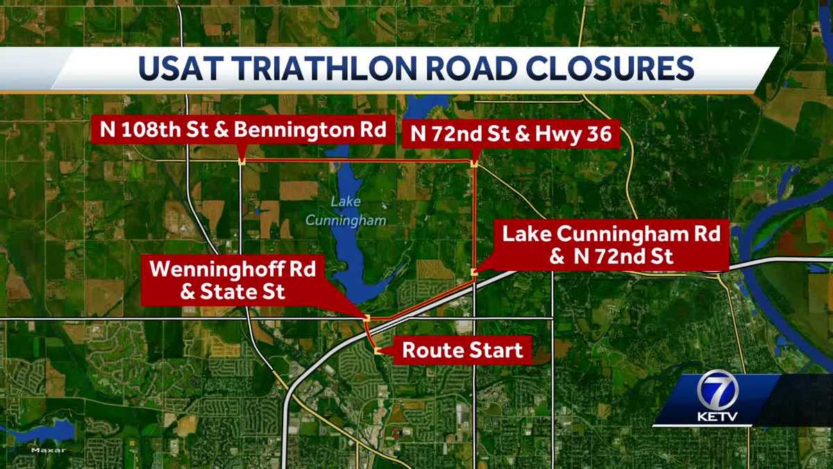 Douglas County road closures near Lake Cunningham for USA Triathlon