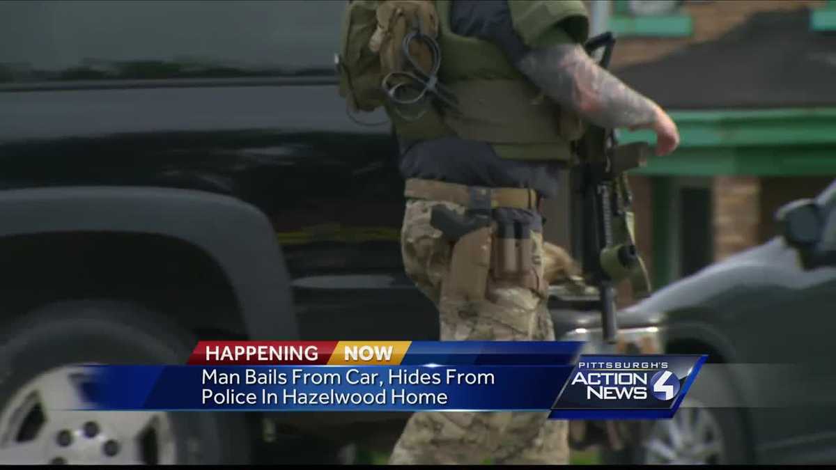 Man bails from car, hides from police & SWAT in Hazelwood home