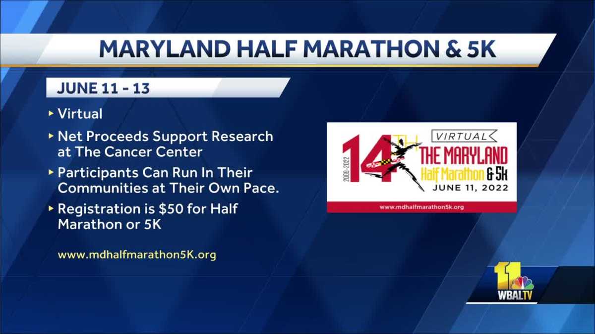 Maryland half marathon & 5k virtual this year