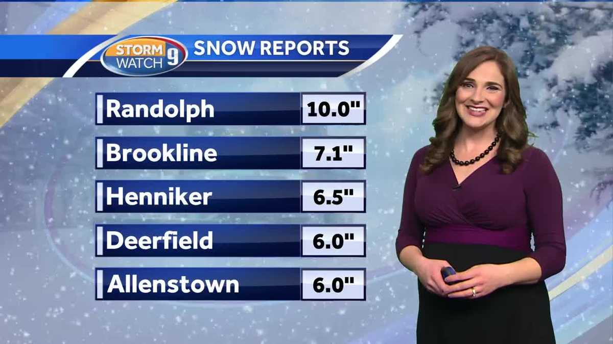 Watch: Snow continues to fall overnight