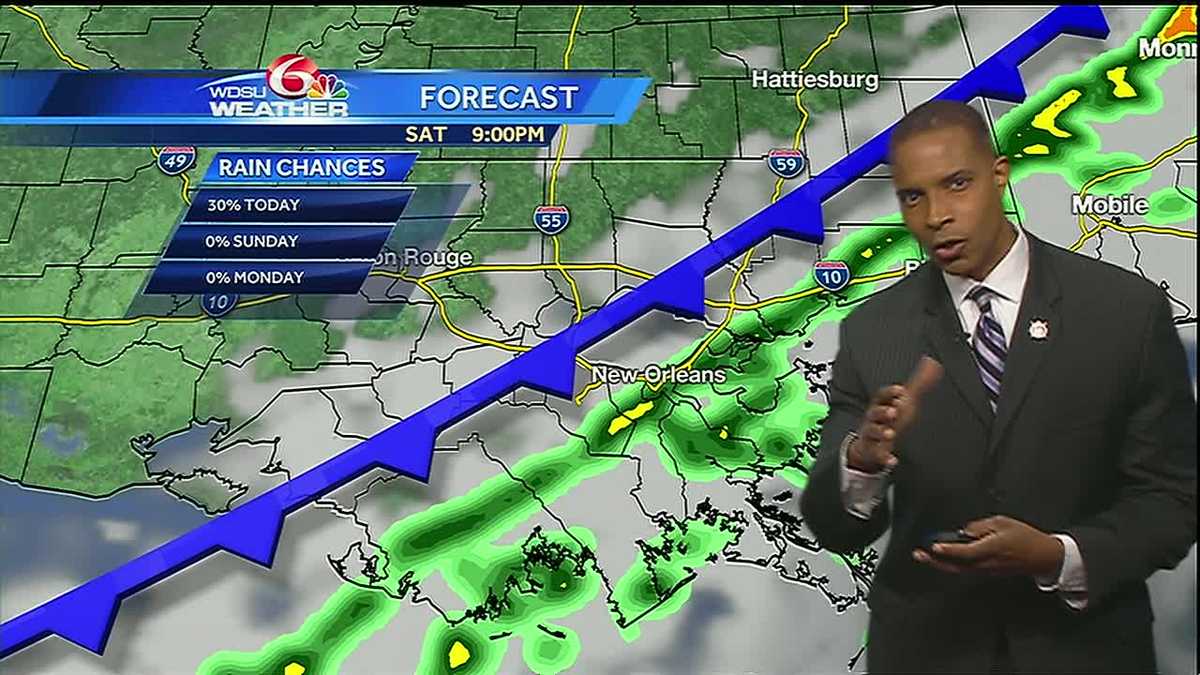 Cloudy and warm today, rain tonight