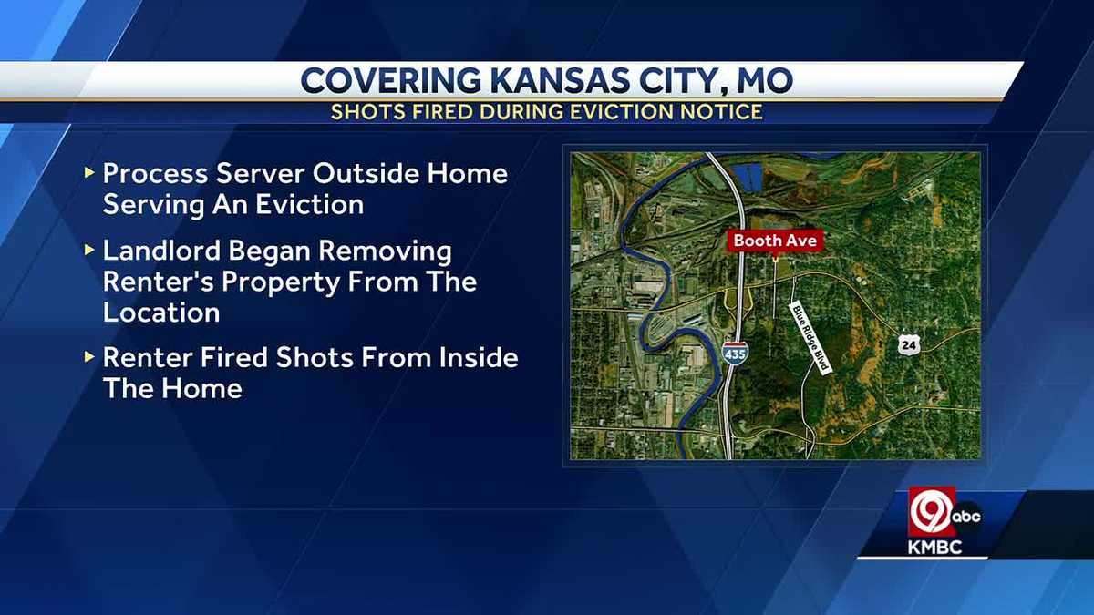 Shots fired during eviction notice in Kansas City, no injuries reported