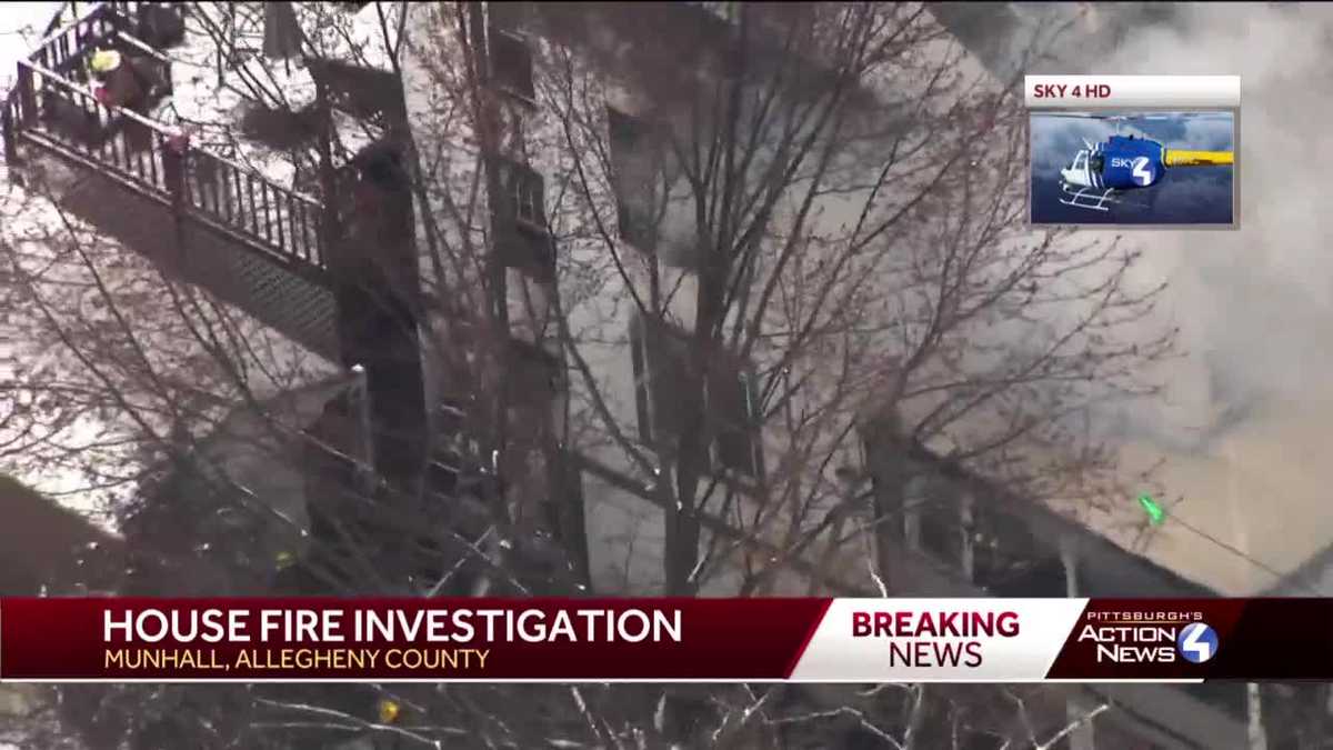 Firefighters battle 2alarm house fire in Munhall