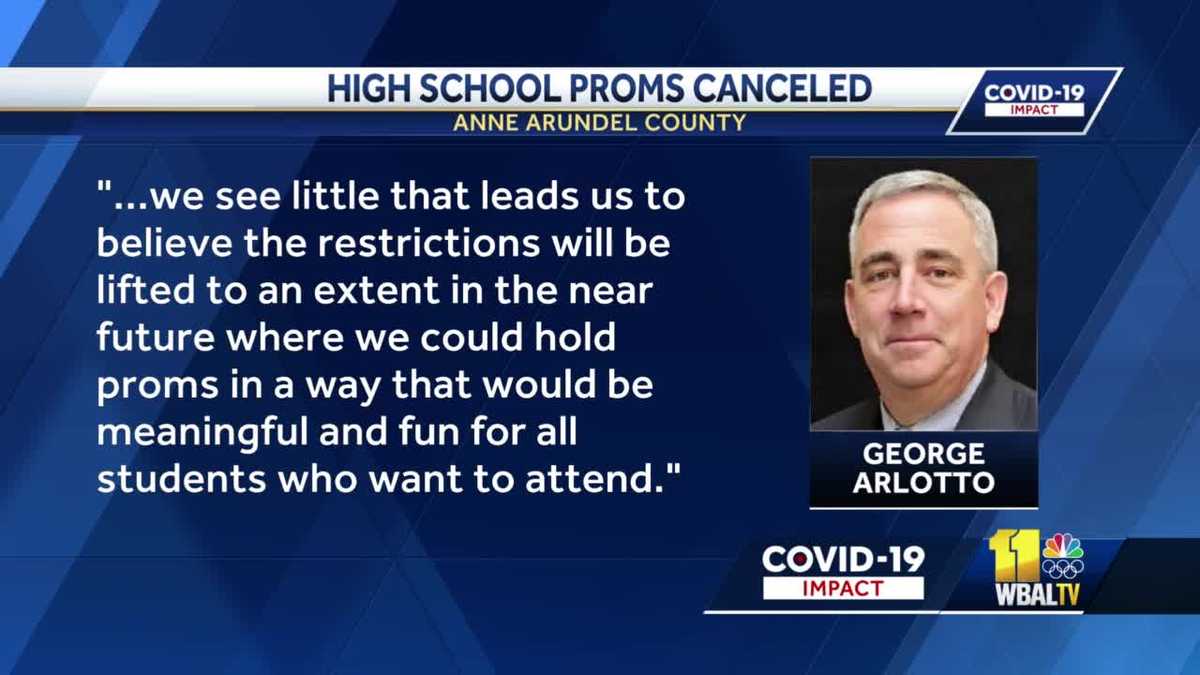 Proms canceled this year at Anne Arundel County schools