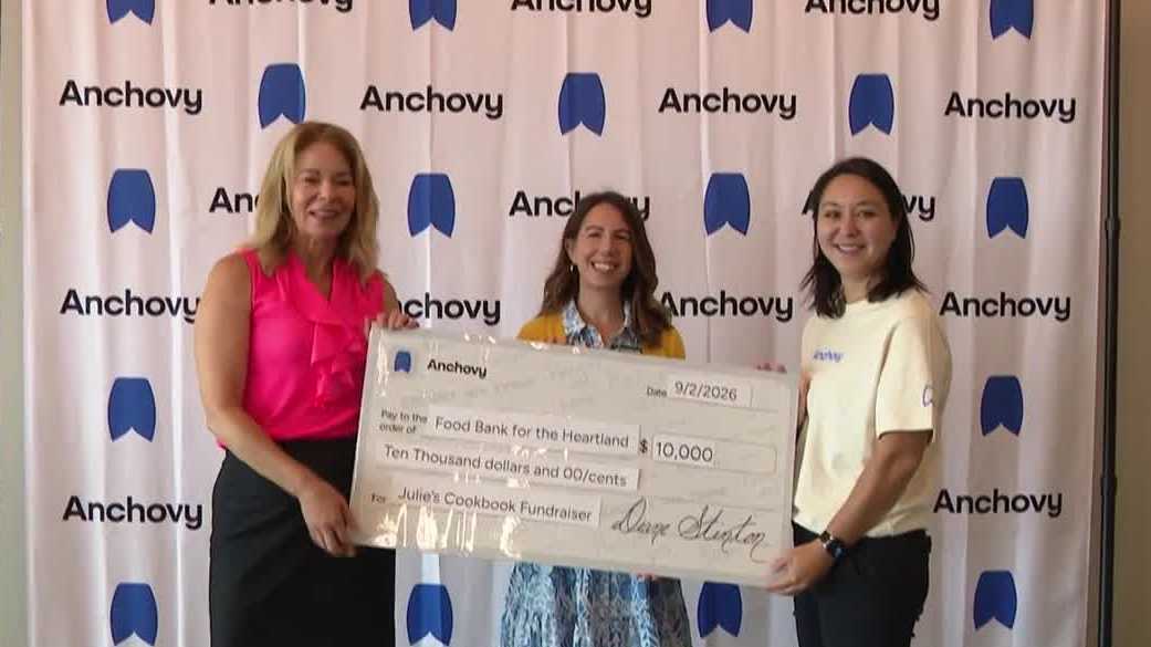 'A mission to give back': Anchovy donates $10,000 from KETV cookbook