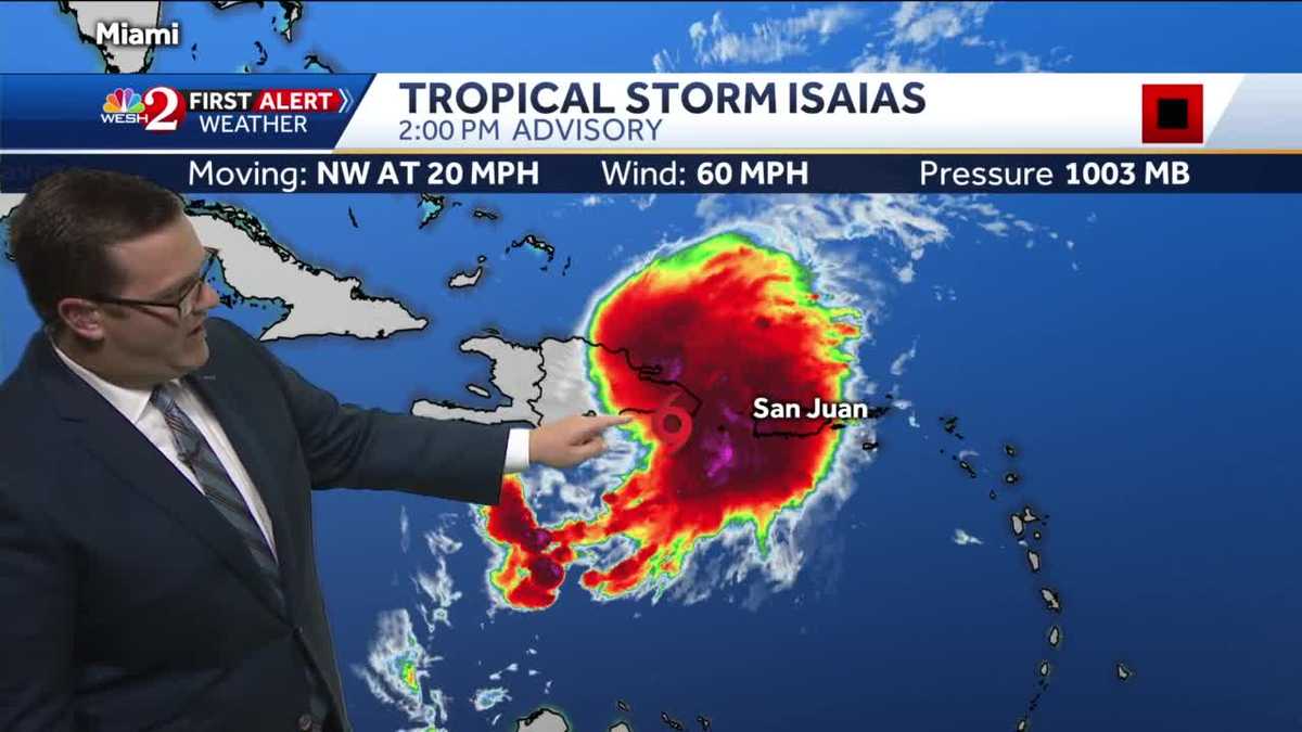The latest on Tropical Storm Isaias