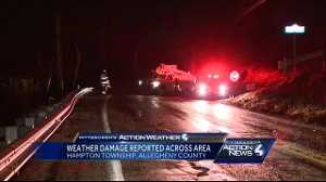 Strong winds cause damage in Pittsburgh area overnight