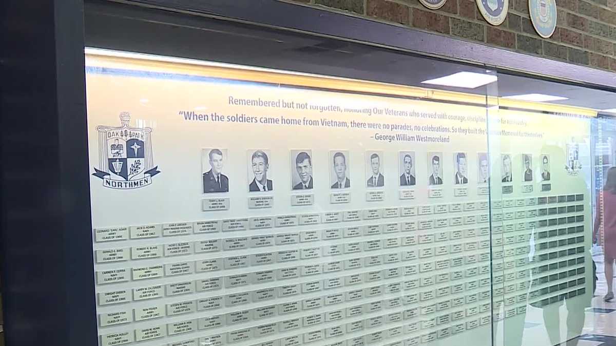 Vietnam healing wall honors fallen classmates