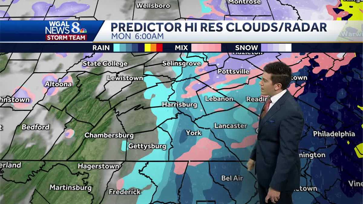 Large storm system moves into South-Central Pa.