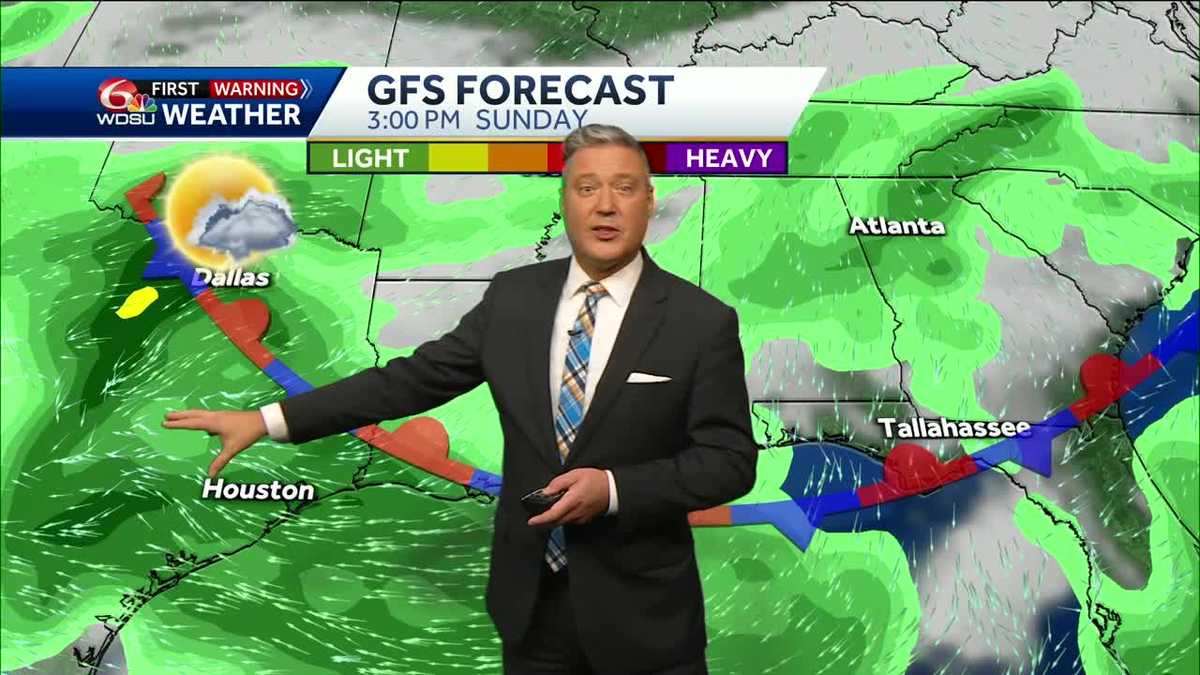 New Orleans weather forecast high temps rain chances tropics