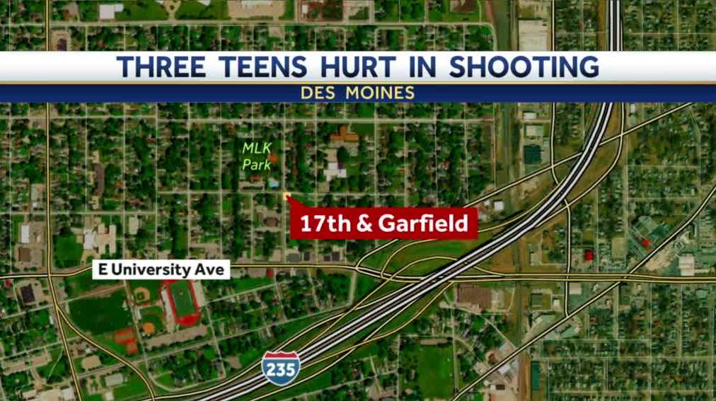 Large fight escalated to gunfire that injured 3 teens in Iowa
