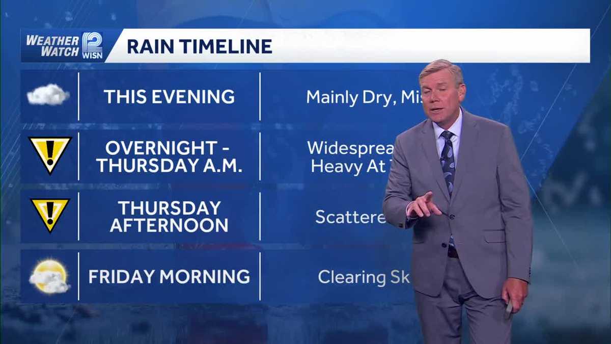 More rain tonight and Thursday in SE Wisconsin